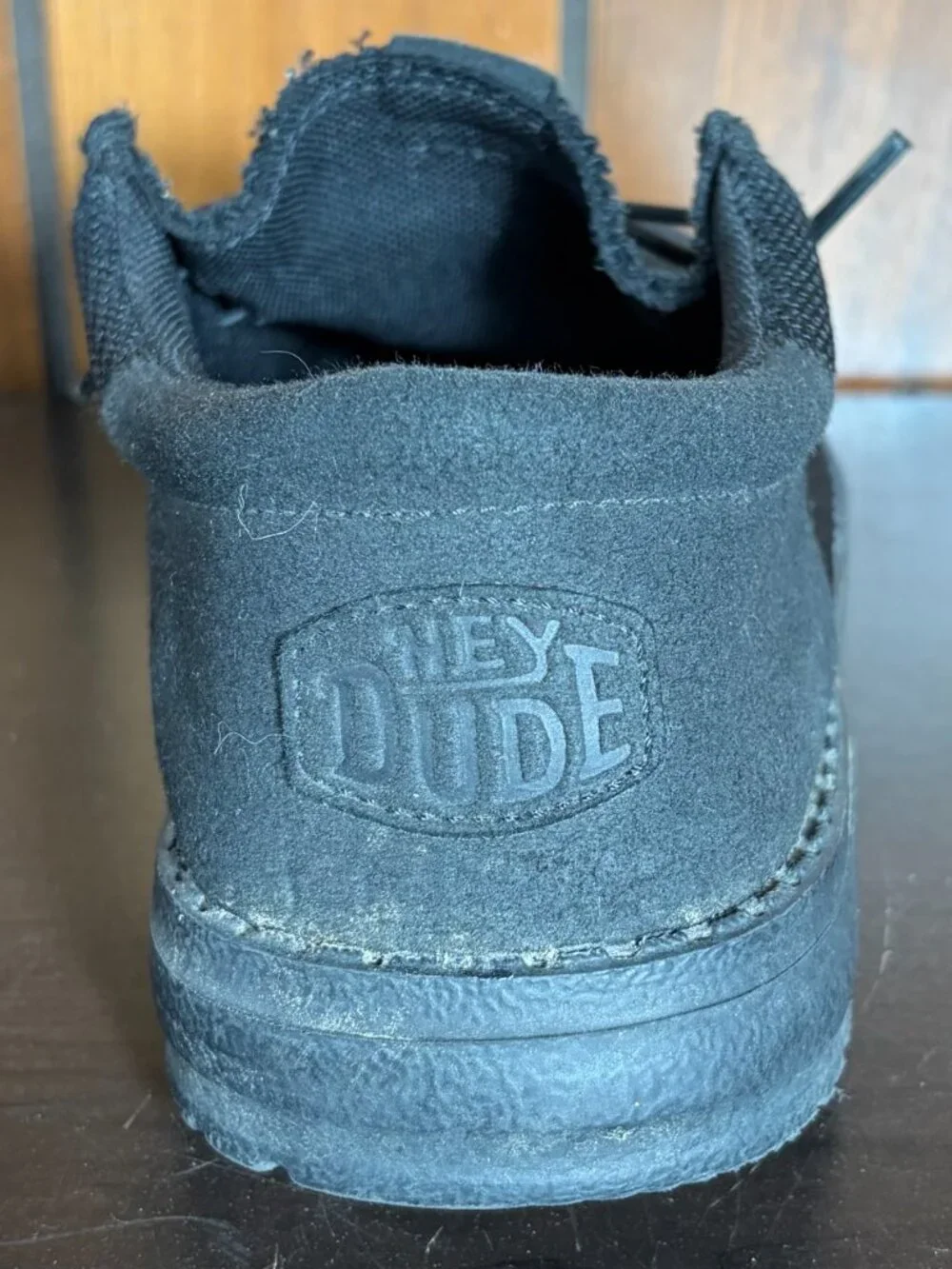 Hey Dude Wally Youth Funk Mono Sz J6 Black *RIGHT Shoe Only*